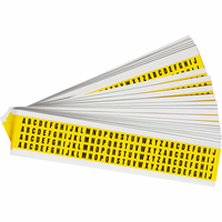Brady 3400-LTR KIT self-adhesive label Rectangle Removable Black, Yellow 3600 pc(s)