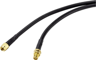 SpeaKa Professional SP-9226160 coax-kabel RG-58/U 2 m RP-SMA Zwart