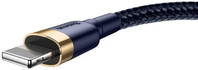 Baseus CALKLF-CV3 kabel Lightning 2 m Niebieski, Złoto