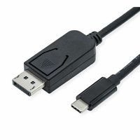 ROLINE 11.04.5835 cavo e adattatore video 1 m DisplayPort USB tipo-C Nero