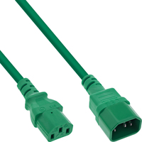 InLine 16503G electriciteitssnoer Groen 0,3 m C13 stekker C14 stekker