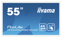 iiyama ProLite TF5539UHSC-W1AG monitor komputerowy 139,7 cm (55") 3840 x 2160 px 4K Ultra HD LED Ekran dotykowy Przeznaczony dla wielu użytkowników Biały