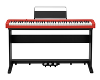 Casio CDP-S160 Set Digitales Piano 88 Schlüssel Rot