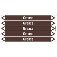 Brady GREASE 150X12CARD-T1-P19 selbstklebendes Etikett Rechteck Permanent Weiß, Braun
