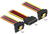 DeLOCK 60145 SATA-kabel 0,15 m SATA 15-pin Zwart, Oranje, Rood, Geel