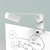 Heckler Design H872-WT accessoire de tableau blanc interactif Support