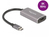 DeLOCK 62632 USB-Grafikadapter 7680 x 4320 Pixel Grau