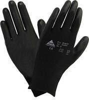 5-Finger Montagehandschuh Hase PU Black, Gr. 10/XXL schwarz, Polyesterstrick, Soft-Polyurethan-Beschichtung, Strickbund,