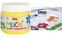 KREUL Stoff-Fingerfarbe "MUCKI", schwarz, 150 ml (57601388)