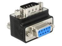 DELOCK Adapter D-Sub9 -> D-Sub9 St/Bu 90° Schrauben tauschba