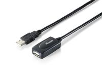 Equip Kabel USB-A 2.0 -> A Verl. St/Bu 5.00m 480Mbps akt.sw