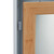 Relaxdays Spiegelschrank, 2 Fächer, Handtuchhalter, H x B x T: 55 x 40 x 14,5 cm, Badezimmer Hängeschrank, weiß/natur