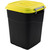 Clasp Lid Litter Bin - 50 Litre - Yellow Lid