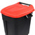Pedal Operated Wheeled Litter Bin - 100 Litre - Red Lid