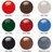 Linea Railing - Dome Top Caps (206808) - RAL 3004 - Purple Red