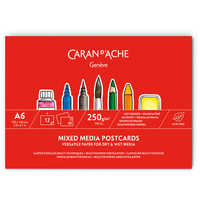 CARAN D'ACHE Postkartenblock A6 454.112 12 Blatt 250g/m2