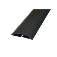 D-Line Black Light Duty Floor Cable Cover 80mm Wide 9m Long CC-1/9M