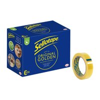 Sellotape Original Golden Tape 24mmx66m Clear (Pack 12)
