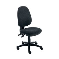 Astin Cassius Operator Chair 2 Lever Upholstered 590x900x1050mm Charcoal KF77706