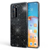 NALIA Glitter Cover compatible with Huawei P40 Pro Case, Protective Sparkly Rugged Rhinestone Bling Phonecase, Slim Shiny Shockproof Bumper Sturdy Skin Protector Shell Ultra-Thi...