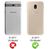 NALIA Full Body Case compatible with Samsung Galaxy J5 (2017), Protective Front & Back Smart-Phone Hard-Cover with Tempered Glass Screen Protector, Slim Bumper Thin Skin Etui Gold