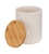 WENKO Aufbewahrungsdose Maya 0,4 L, FSC, Vorratsdose aus Keramik mit Bambus-Deckel