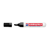 Rotulador edding marcador permanente 1 negro -punta biselada 5 mm
