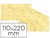 Sobre Fantasia Marmoleado Amarillo 110X220 mm 90 Gr Paquete de 25