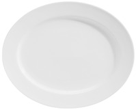 Platte Base oval; 29x23.5x3 cm (LxBxH); weiß; oval; 6 Stk/Pck