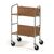 File trolley, chrome plated