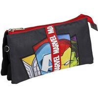 ESTUCHE PORTATODO 3 COMPARTIMENTOS AVENGERS BLACK