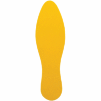 Fußbodensymbol 'Fuß' 28x8,4cm gelb