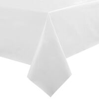 Tablecloth in Plain White Made of PVC 1800(L) x 1400(W)mm / 55 x 70"