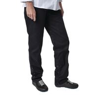 Bragard Atto Men's Trousers - Elasticated Waist Adjustable Length in Black - L