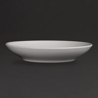 Olympia Whiteware Deep Plates in White Made of Porcelain 260mm 260(�)mm