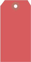Anhängeetiketten - Fluoreszierend-Rot, 13.3 x 6.7 cm, Manilakarton, Für innen