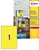Etichette in poliestere giallo stampanti Laser - dim 210 x 297 - 20ff
