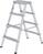 Alu-Stehleiter ML 2x4 Stufen Gesamthöhe 0,93 m Arbeitshöhe bis 2,50 m