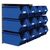 Wall mounted louvre panel and small parts bin kits 12 bins, choice of colour
