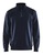 Sweater mit Half Zip 2 farbig dunkel marineblau/schwarz