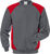Sweatshirt 7148 SHV grau/rot Gr. M