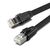 UGREEN NW134 Ethernet RJ45 lapos hálózati kábel fém csatlakozókkal, Cat.8, U/ FTP, 2m, fekete (70672)