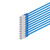 Netzwerkkabel-Patchkabel, cat 6, S/FTP, PIMF, Halogenfrei, VE10, blau, 0,5m