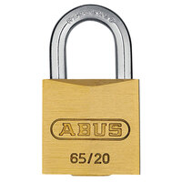 ABUS 03890 65/20mm Brass Padlock Keyed Alike 204
