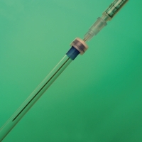 Septumdoppen voor NMR-buizen Ø 5 mm beschrijving Septum silicone wit/ PTFE blauw 55° shore A 0,9 mm met sleuf