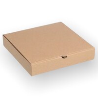 12" Plain Brown Pizza Boxes - Pack 100