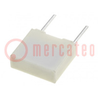 Capacitor: polyester; 100nF; 63VAC; 100VDC; 5mm; ±10%; -55÷105°C