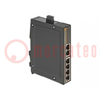 Switch PoE Ethernet; unverwaltet; Portanzahl: 6; 9÷60VDC; RJ45