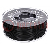 Filament: ABS+; Ø: 1,75mm; czarny; 230÷240°C; 1kg