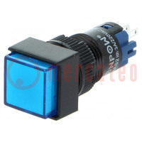 Switch: push-button; Pos: 2; SPDT; 0.5A/250VAC; 1A/24VDC; ON-(ON)